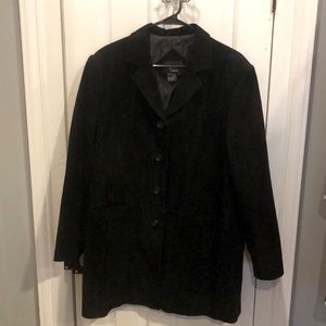 Dennis Basso suede leather coat